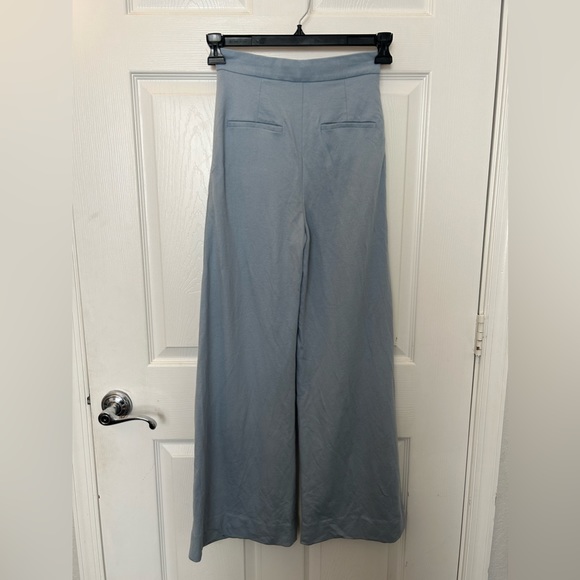 MAX MARA Mimma Wide Leg Pants in Light Blue - Picture 5 of 6